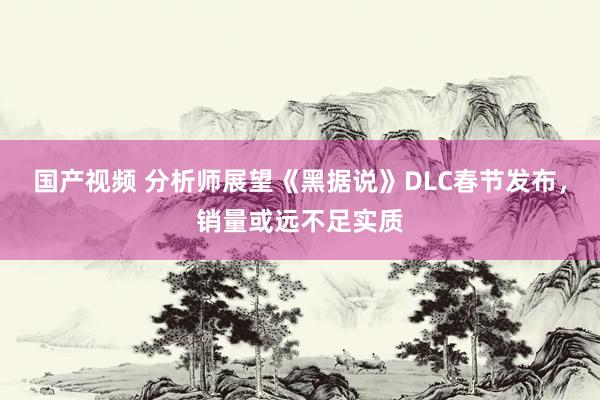 国产视频 分析师展望《黑据说》DLC春节发布，销量或远不足实质