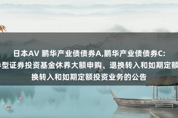 日本AV 鹏华产业债债券A，鹏华产业债债券C: 鹏华产业债债券型证券投资基金休养大额申购、退换转入和如期定额投资业务的公告