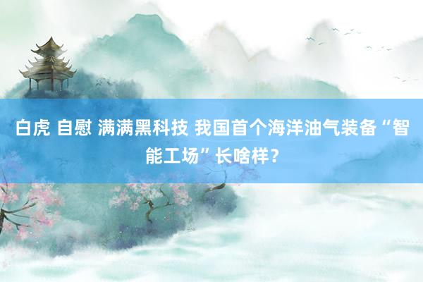 白虎 自慰 满满黑科技 我国首个海洋油气装备“智能工场”长啥样？