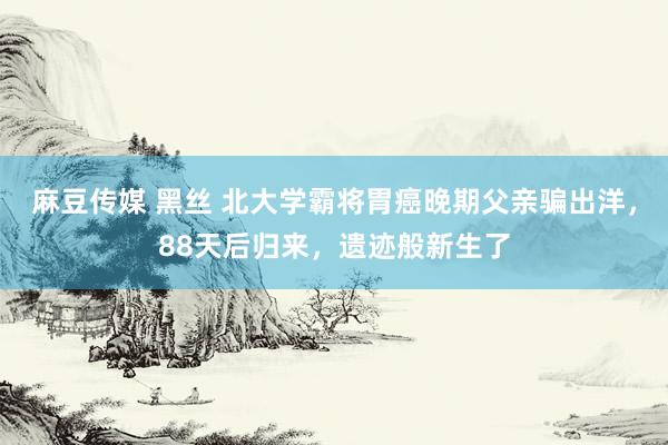 麻豆传媒 黑丝 北大学霸将胃癌晚期父亲骗出洋，88天后归来，遗迹般新生了