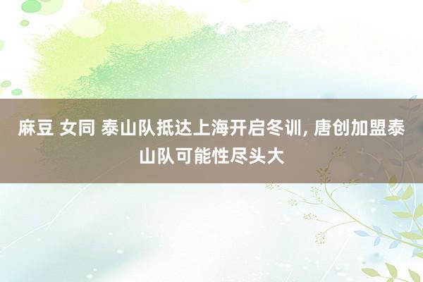 麻豆 女同 泰山队抵达上海开启冬训， 唐创加盟泰山队可能性尽头大