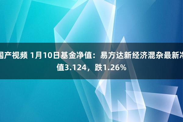 国产视频 1月10日基金净值：易方达新经济混杂最新净值3.124，跌1.26%