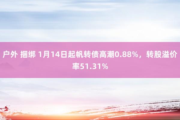 户外 捆绑 1月14日起帆转债高潮0.88%，转股溢价率51.31%